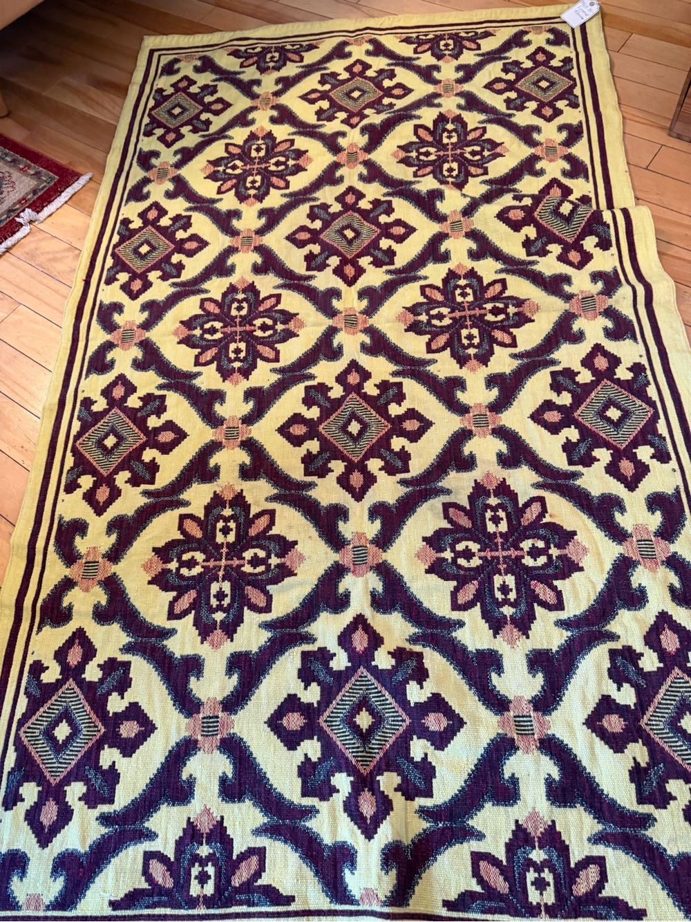 Antique loomed blanket